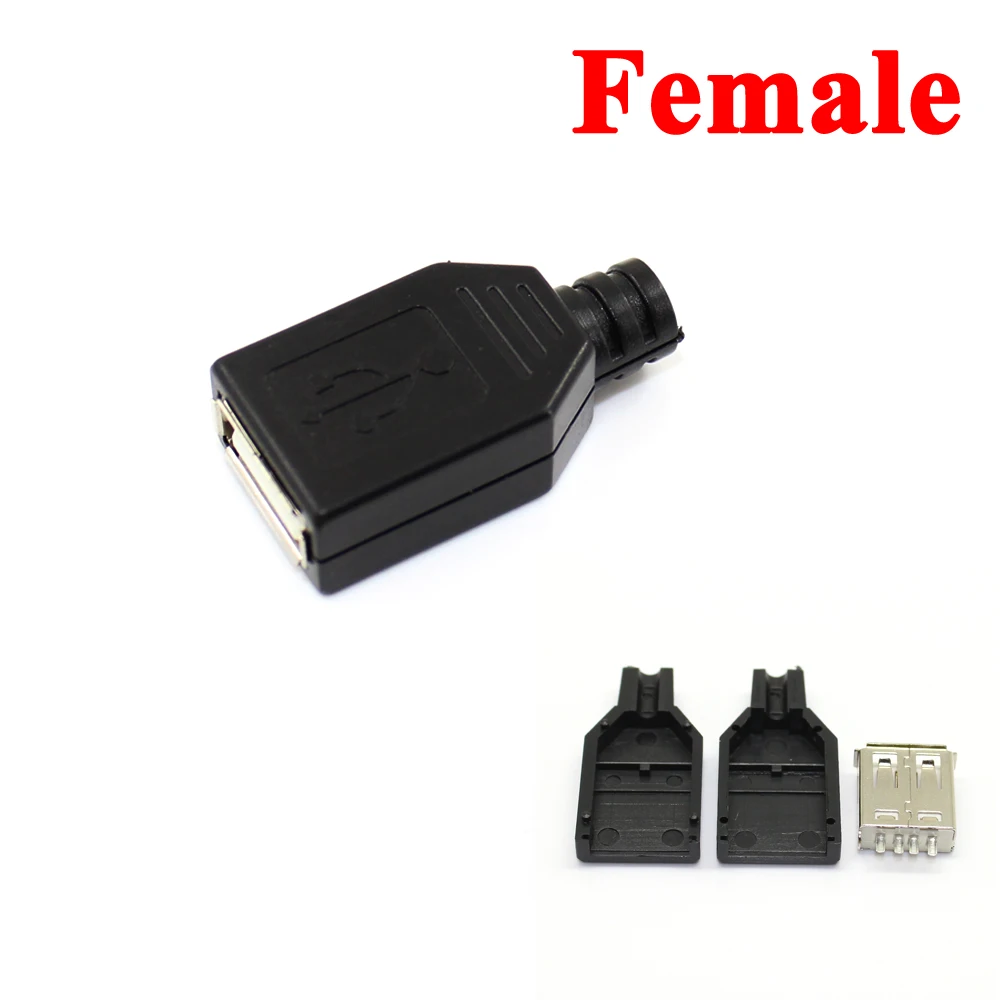 Cltgxdd IMC Горячая новинка Тип A гнездо 2 0 USB 4 контактный разъем с черной пластиковой