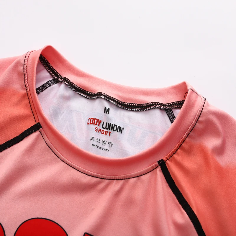 Футболка мужская компрессионная с рукавом реглан костюм 3D принтом панды