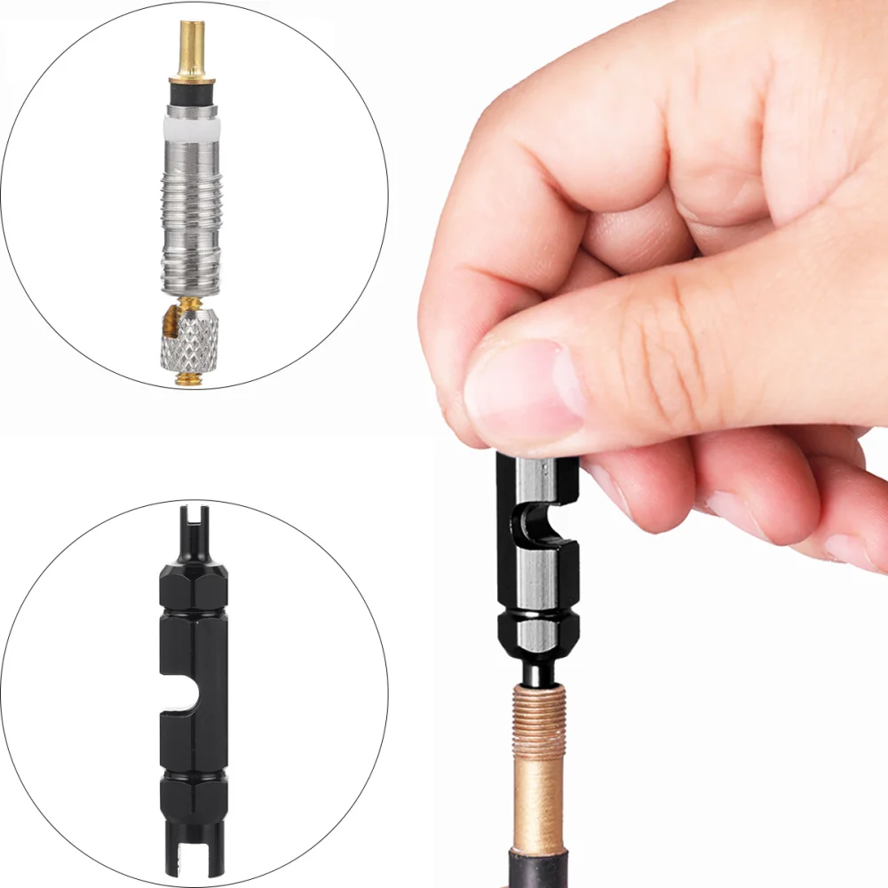 

Core Removal Kits Cycling Tire Core Repairing Tool Kits (Black)