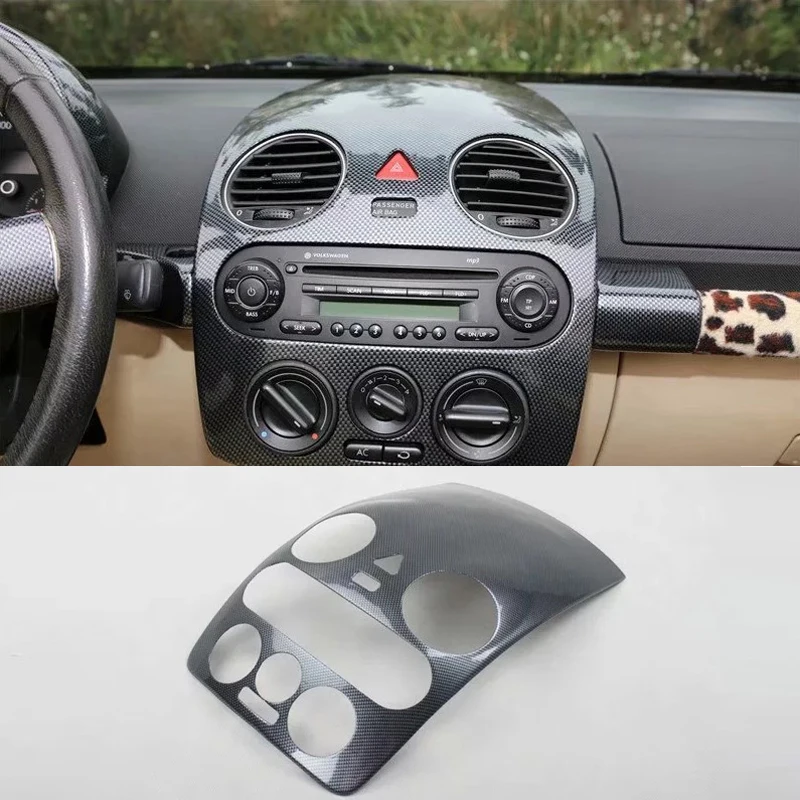Подходит для Volkswagen Beetle 2003 2010 1 шт. углеродное волокно ABS панель управления