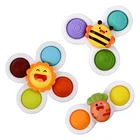 Разноцветные игрушки-Гироскопы в виде насекомых, для снятия стресса, Обучающие игрушки-погремушки для ванны, мультяшный фиджет-Спиннер, детские игрушки из АБС-пластика, подарок для детей