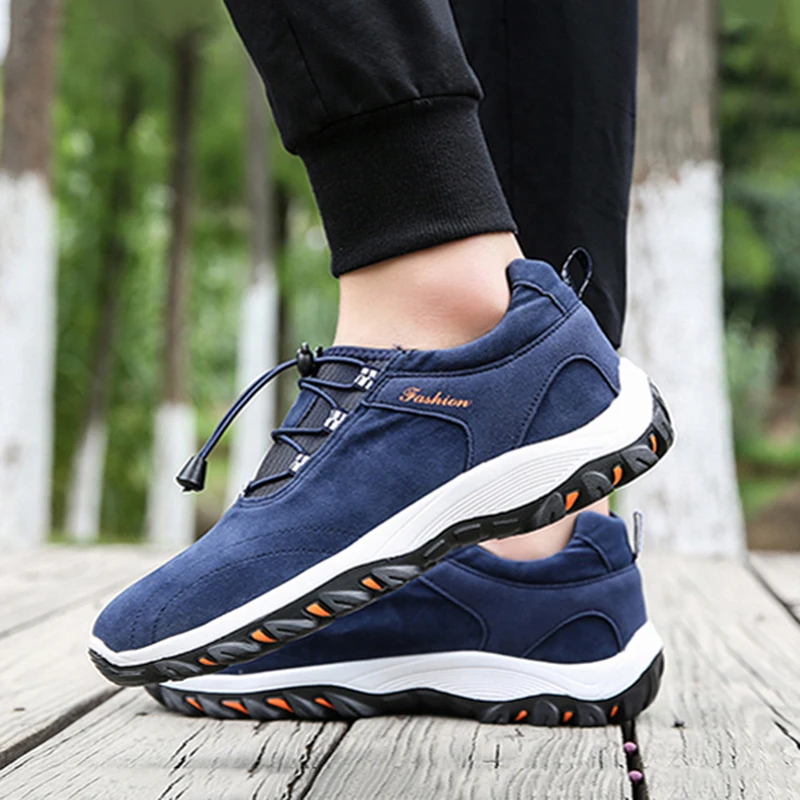 

Men Non-Slip Outdoor Hiking Shoes Size 39-48 Hot Sale Leather Shoes Comfortable Clambing Shoes Sneakers Men's Casual Shoes Tenis