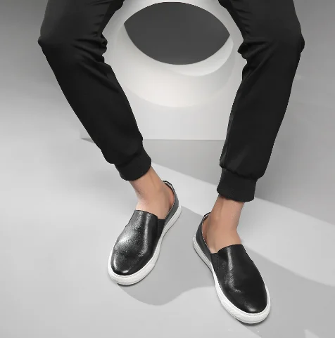 

10940-New summer breathable trend set foot men's shoes all-match leather casual shoes