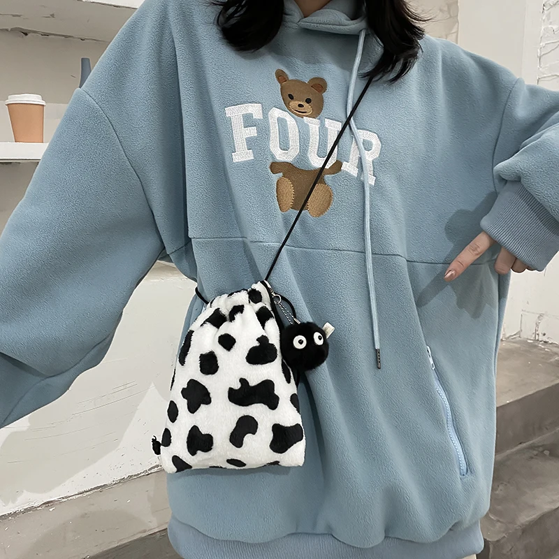 

Women Strings Crossbody Messenger Bags Cow Pattern Shoulder Bag Mini Female Bolsa Mochila Sac a min Handbag Small clutch design