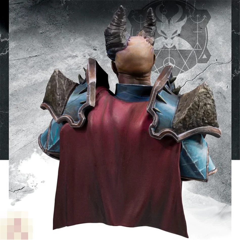 Sci-Fi Ox Horn Warrior Bust полимерная фигура 1/12 диаграмма масштабной модели набор из смолы