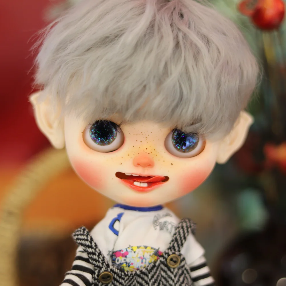 Шарнирное тело ICY 19 с макияжем лицо белой кожей сделай сам милый мальчик глаза для