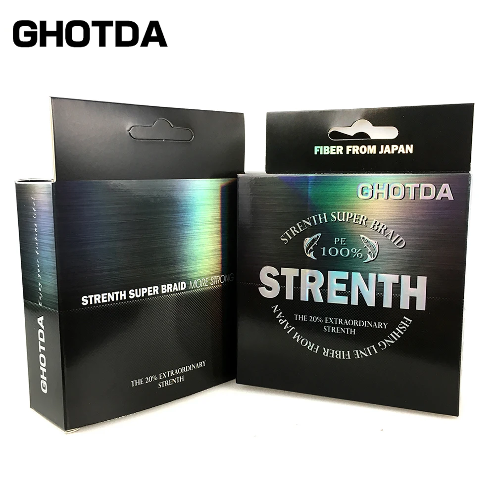 Рыболовная леска GHOTDA 8 нитей прочная 100 м PE морская рыболовная для карпа Tresse Peche