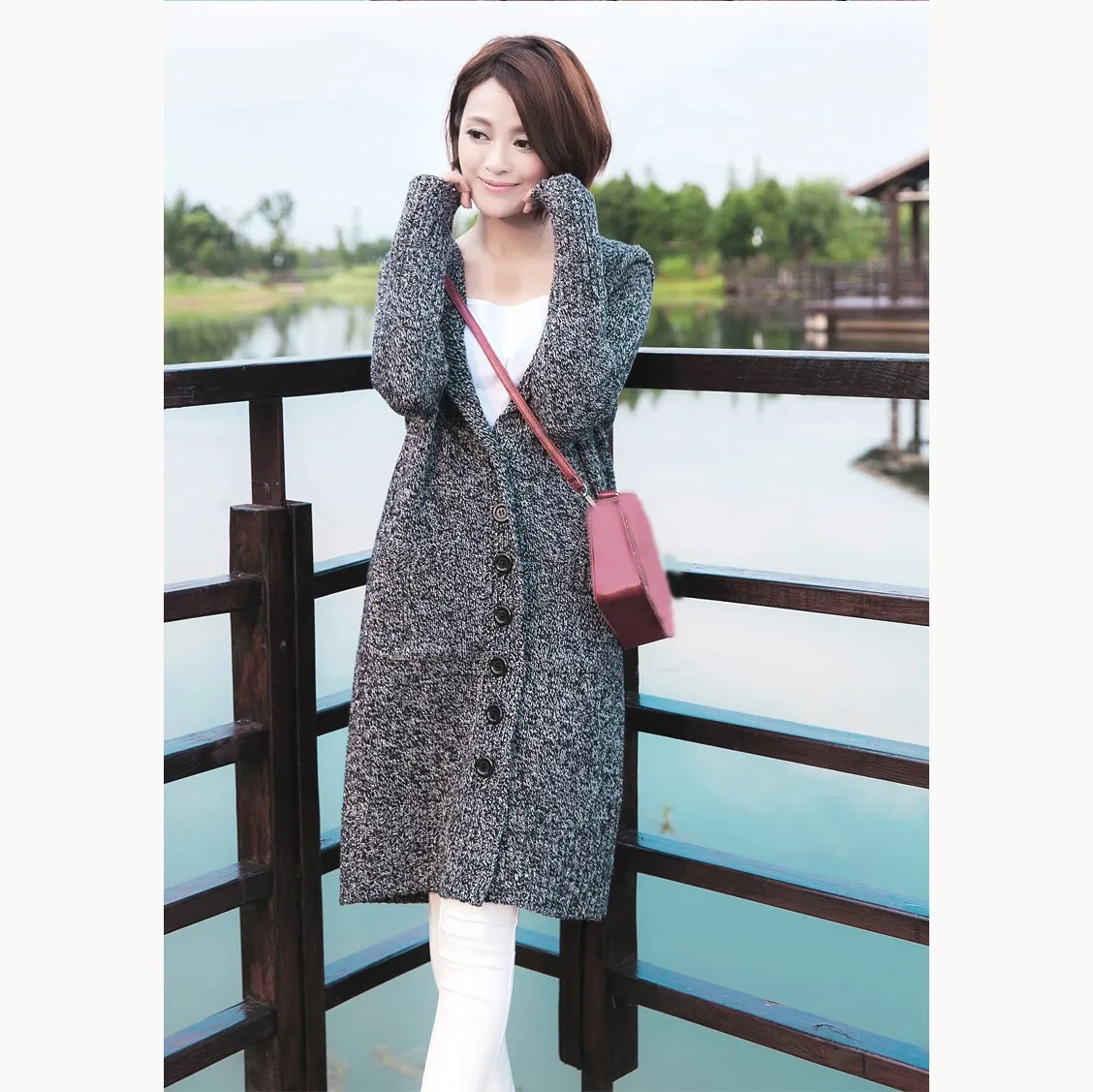 Новинка 2018 года сезон осень-зима свитер с капюшоном пальто карманами и длинными