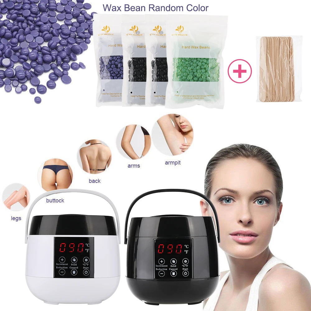 

Hair Removal Tool LCD Display Smart Wax Heater Hands Feet Epilator Personal Depilatory Skin Care Paraffin Wax Warmer Machine Kit
