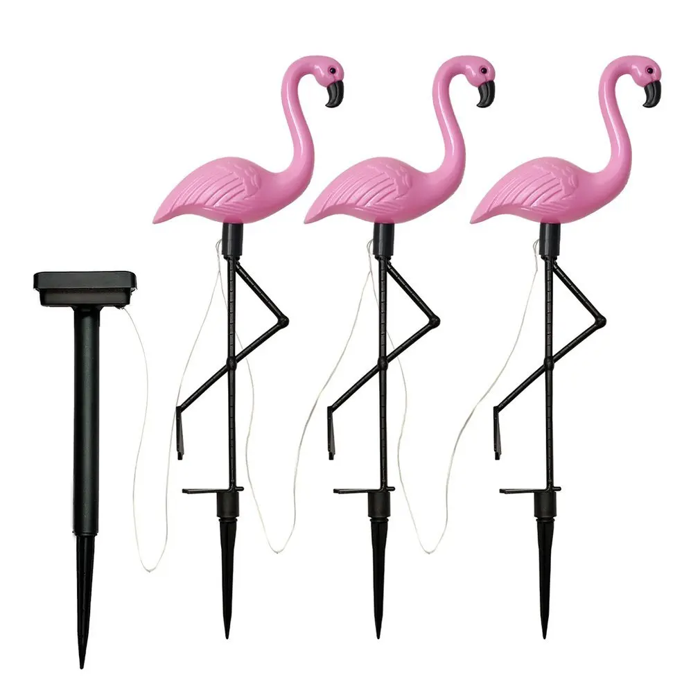 

LED Solar Flamingo Stake Light Solar Powered Lamps Pathway Lawn Decorative Outdoor Home Garden Yard Lighting Decor