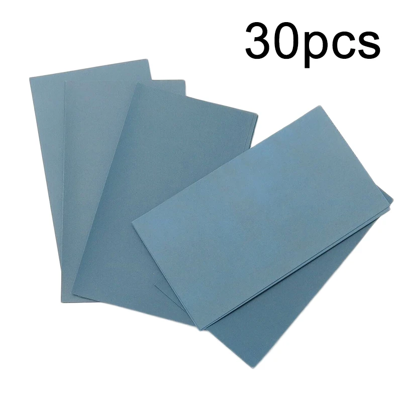 Наждачная бумага 75x137 5 мм 30 шт. абразивные листы зернистости 1500/2000/2500 для