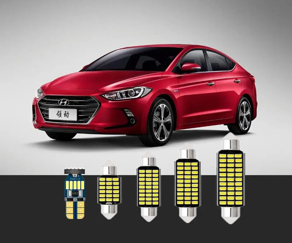 6 шт. белые светодиодные карточки carDome дверные Перчатки лицензионные лампы T10 и 31