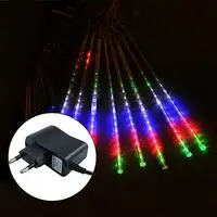 288LED EU RGB Color 30 см напольный Метеоритный Дождь 8 трубок RGB 192LED светильник s водонепроницаемый садовый светильник для украшения рождества, свадьбы - Испускаемый цвет: 288LED EU RGB Color
