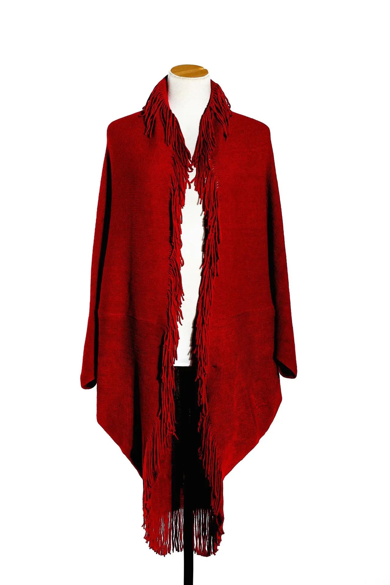 Qearlstar осенне-зимний вязаный Топ с крыльями летучей мыши пончо накидка женский