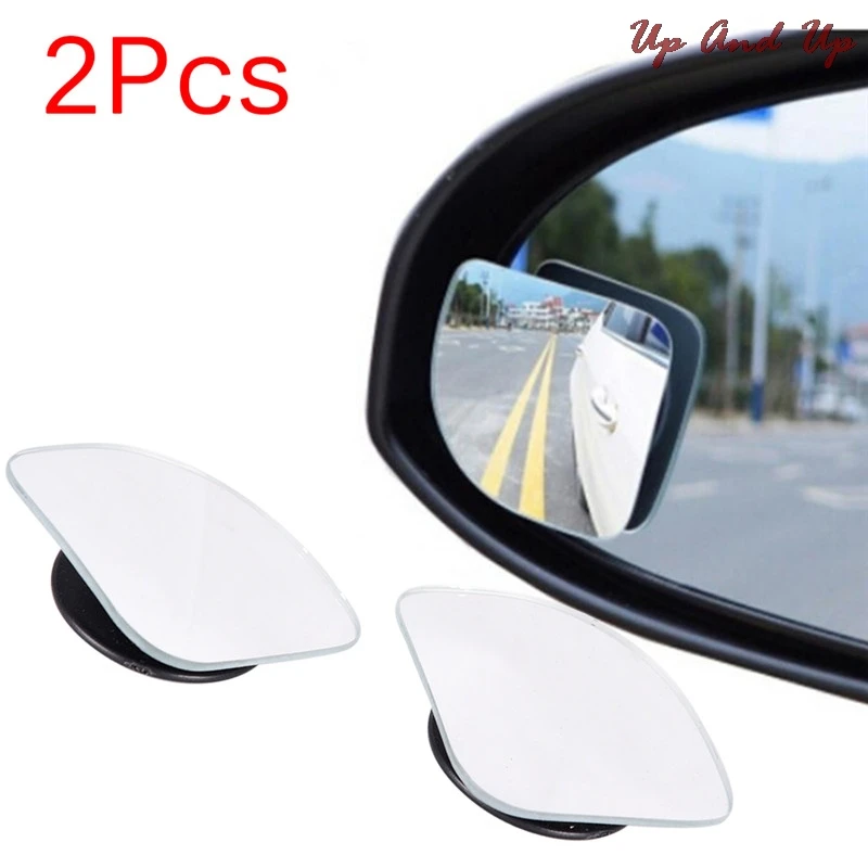 

2pcs Car Wide Angle Mirror Convex Rearview Side View Mirror Safety Blind Spot Mirrors