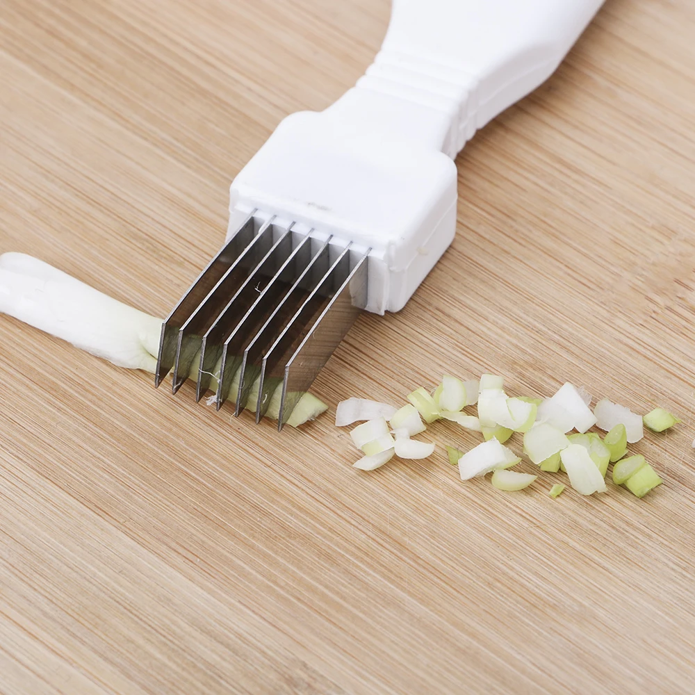 

Onion Cutter Scallion knife Shred Tools Shredder Kitchen Gadget Tool Slice Cutlery Vegetable Fruit Slicer Peeler