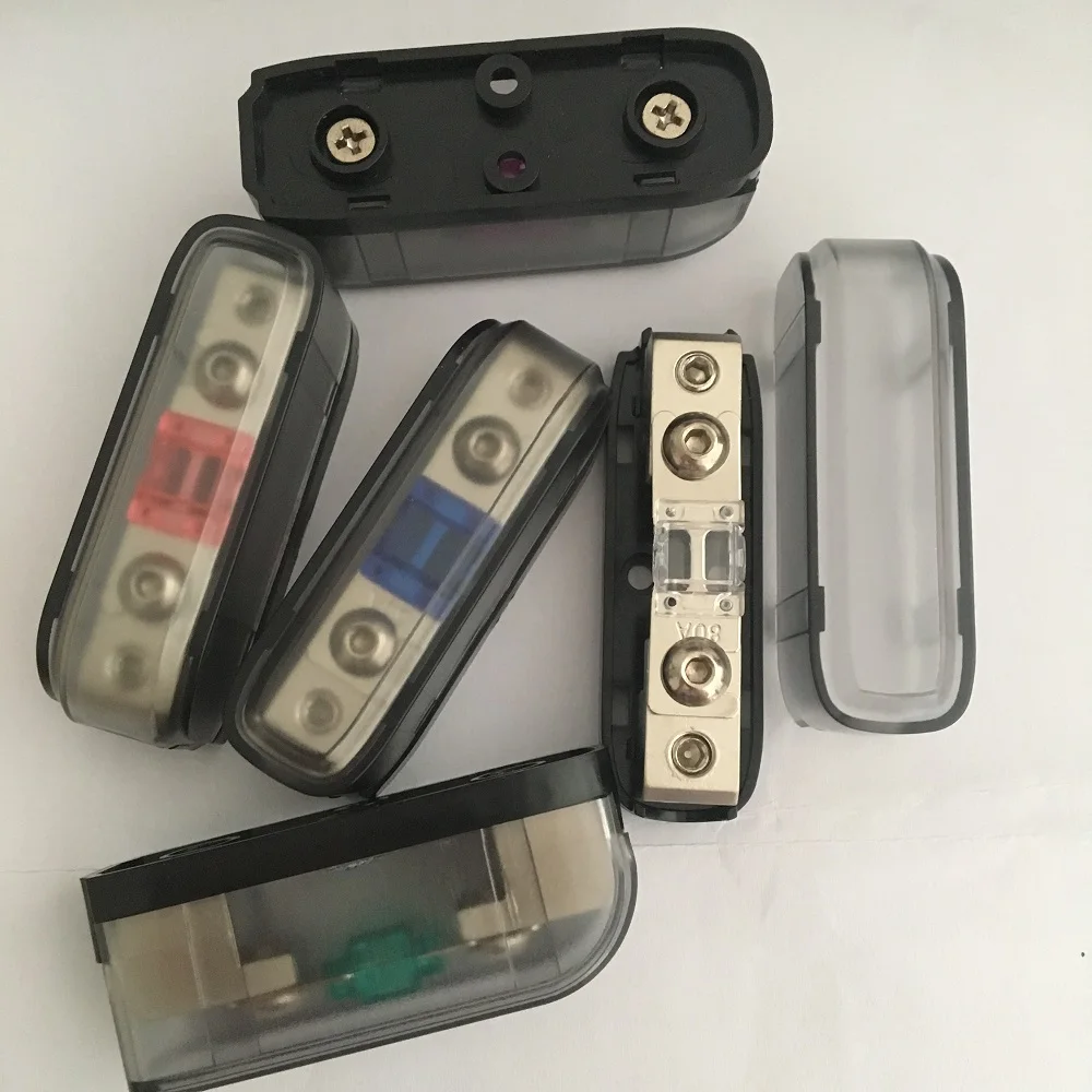 5 шт./лот цинковый сплав 4AWG 8AWG In Out Mini ANL Blade автомобильный аудио держатель