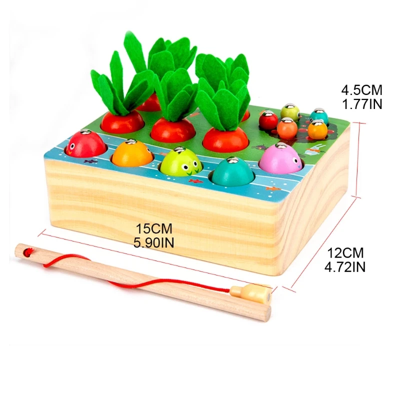 

Educational Toys Table Portable Multifunctional Brain Game Supplies Cute Carrot K3NE