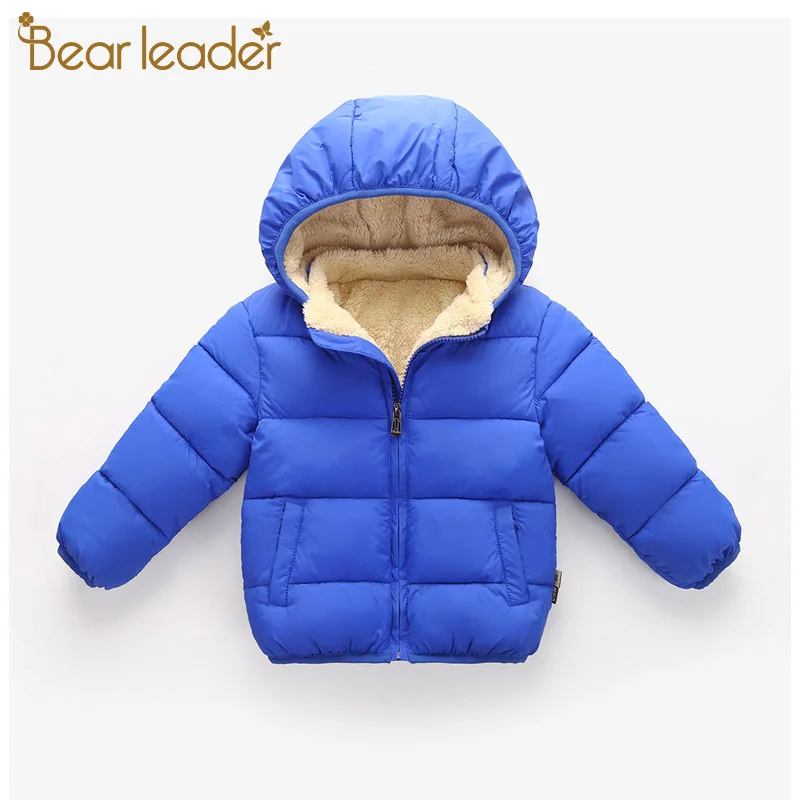 Bear Leader/детские зимние пальто новая куртка для маленьких мальчиков и девочек