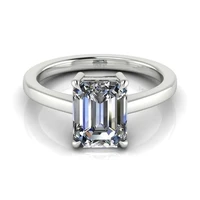 carofeez simple women ring classic geometric rhinestones ring for women party girl gift