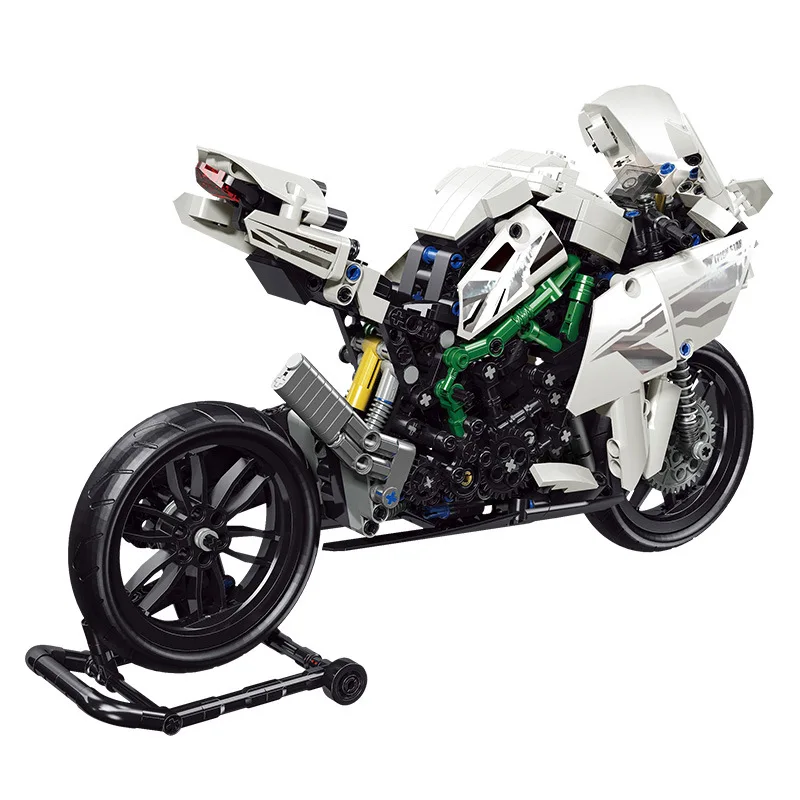 

792 Pcs Bricks Motorcycle Set City Car Model Building Blocks Boy Birthday Gift Kids Toys For Children