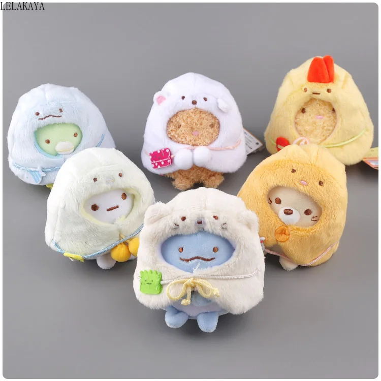 9 см Kawaii японский Sumikko Gurashi углу био плюшевый брелок Подвески Новые Мягкие игрушки