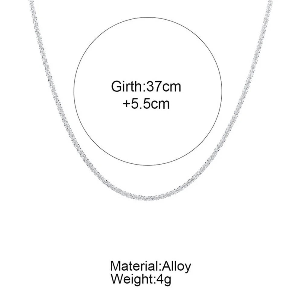 

Fashion Vintage Gold Silver Color Shiny Starry River Cauliflower Chain Necklace For Women Female Multilevel Collar Jewelry Gift