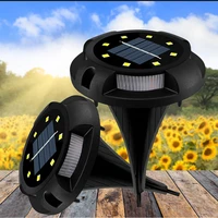 led solar outdoor lawn light waterproof underground light 8leds4rgb is suitable for garden lawn walkway garden lighting