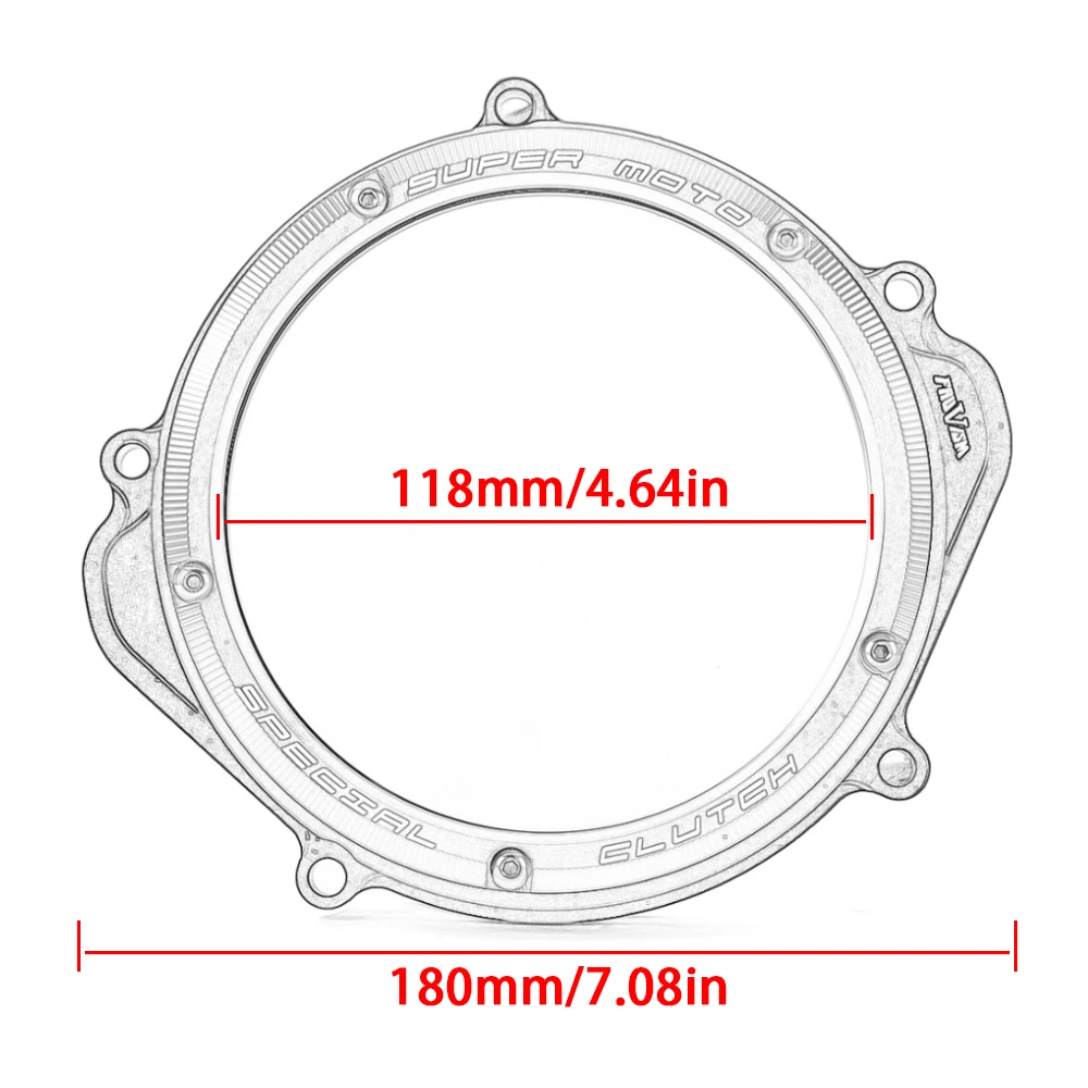 

Clear Clutch Cover for Honda CRF250X 2004-2018 CRF250R 2004-2009 CRF 250X 250R CRF 250 X R