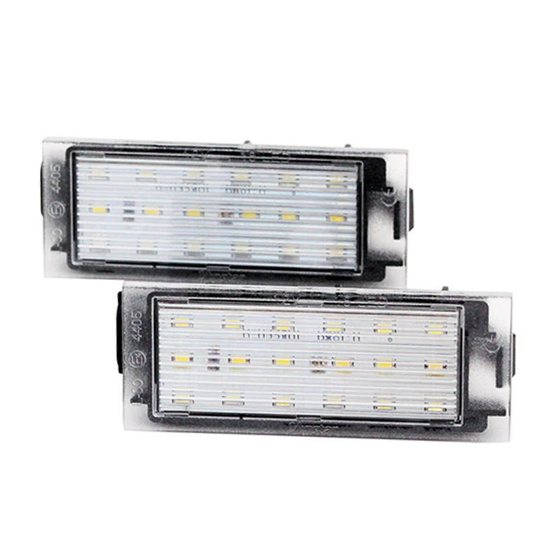 2 шт./компл. SUNKIA 18SMD Автомобильные светодиодные подсветки номерного знака с