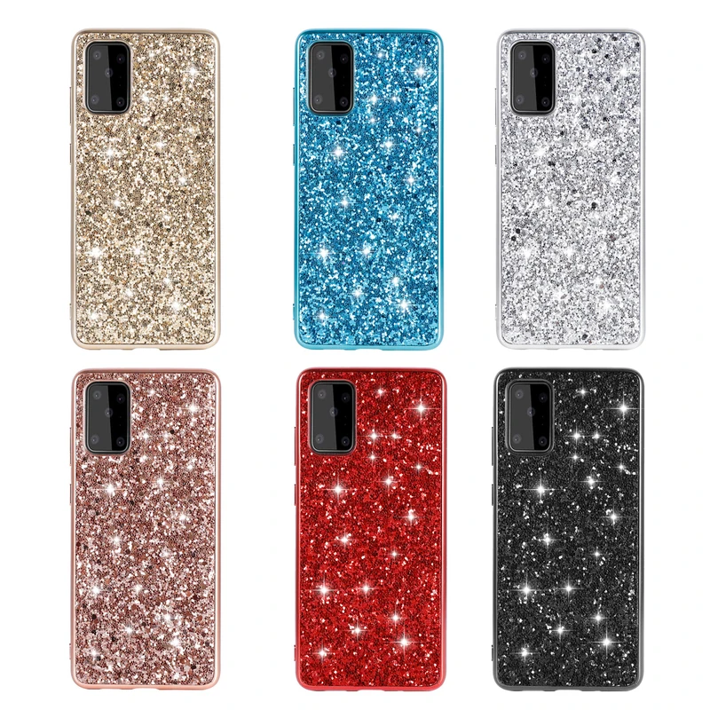 

For Huawei P40 Case Ultra Thin Silicon Phone Case For Huawei P40 Lite P40 Pro Plus Luxury Glitter Protection Back Cover
