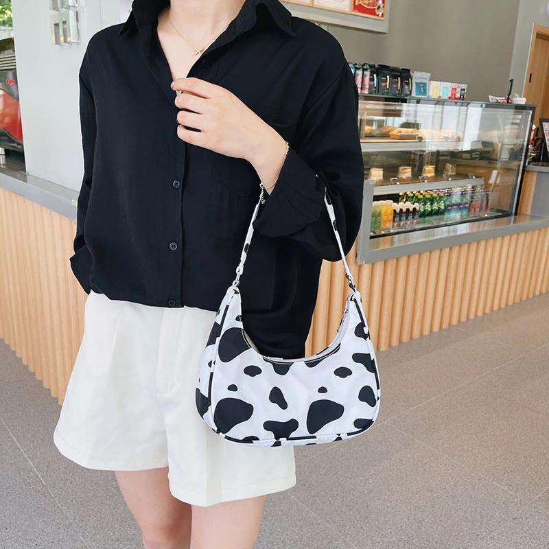 

PU Animal Pattern Print Shoulder Underarm Bag Vintage Ladies Small Purse Handbags Casual All-match Fashion Women Square Bags