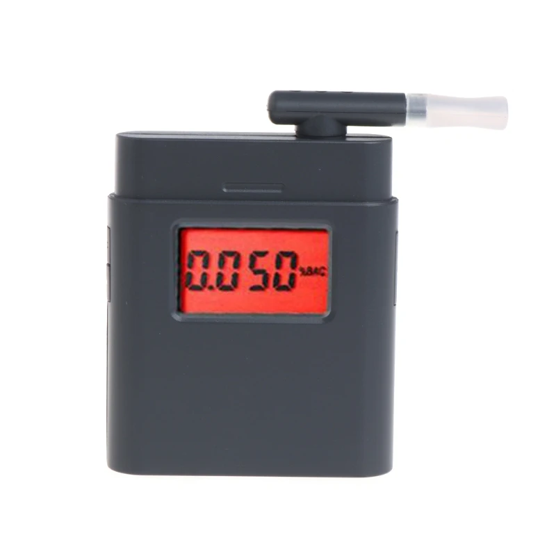 

LCD Digital Breathalyzer Breath Alcohol Tester Red Backlight with 5 Mouthpieces