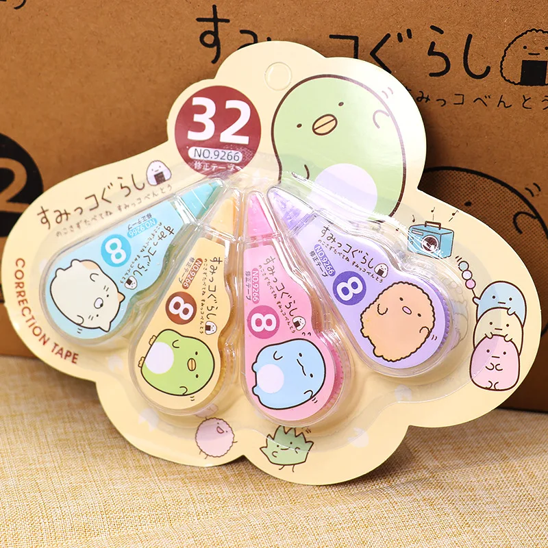 

48 pcs/lot Sumikko Gurashi Correction Tape Cartoon Decoration Stickers Promotional Gift Stationery School Office Supplies