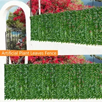 artificial leaf screening roll uv fade protected privacys hedging wall landscaping garden fence balcony screen garden supplies