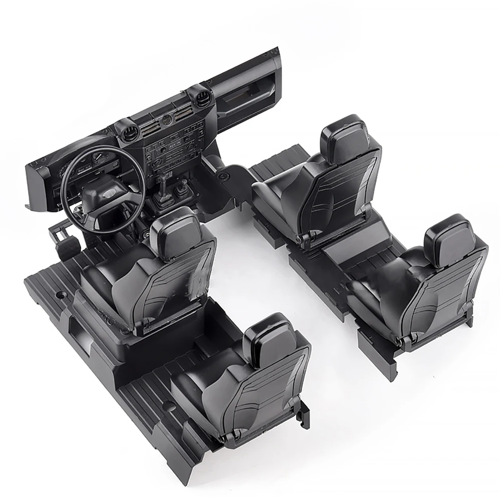 

Cab Cockpit Interior Center Console Decoration Kit for TRX-4 Defender Land Rover RC Model Car Simulation Accessories