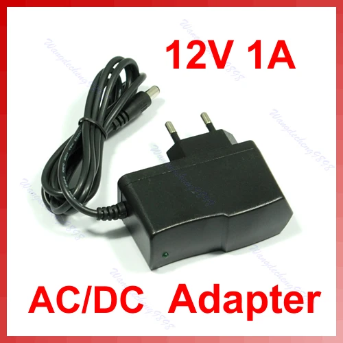 

EU Plug 1000mA 12V 1A AC DC Plugtop Power Adapter Supply