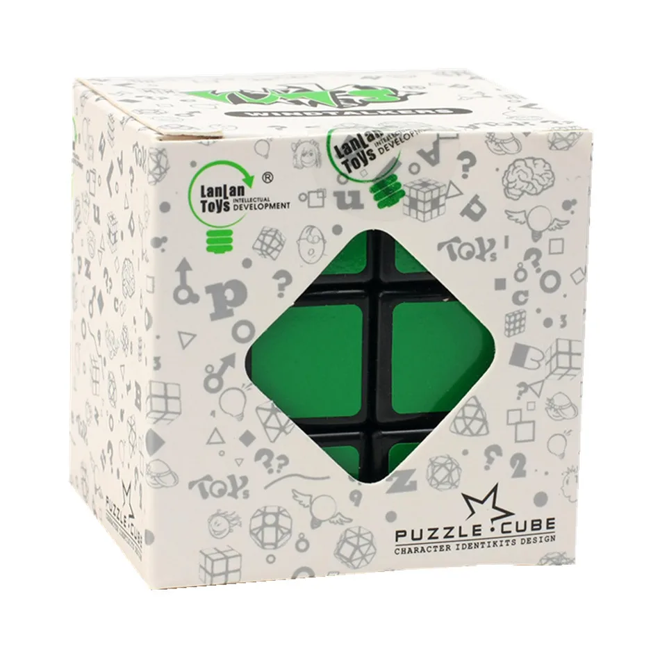 Кубик скорости Lanlan профессиональный обучающий кубик 2 х3 черный стикер 233
