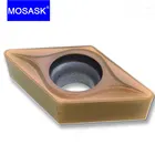 Токарный станок MOSASK DCMT070208 070204 ZP1125B, обработка нержавеющей стали, Токарные пластины с ЧПУ, 55 градусов, твердосплавные Ромбы