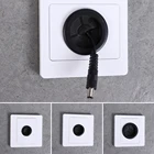 Настенная пустая панель с отверстием для выхода, 1 шт., 86 видов, декоративная крышка, резиновая накладка для гнезда кабеля, органайзер для кабеля, аксессуары для хранения проводов