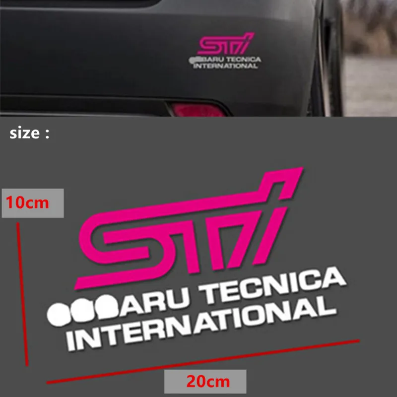 STI emblem badge Car side body sticker For SUBARU BRZ XV LEGACY Forester Outback Rally WRX WRC Impreza styling | Автомобили и