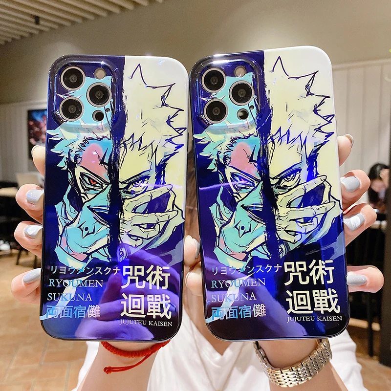 Крутой чехол для телефона с японским аниме ююютсу Kaisen Ryomen Sukuna Iphone 12 11 Pro X Xs Max XR 6 7 8