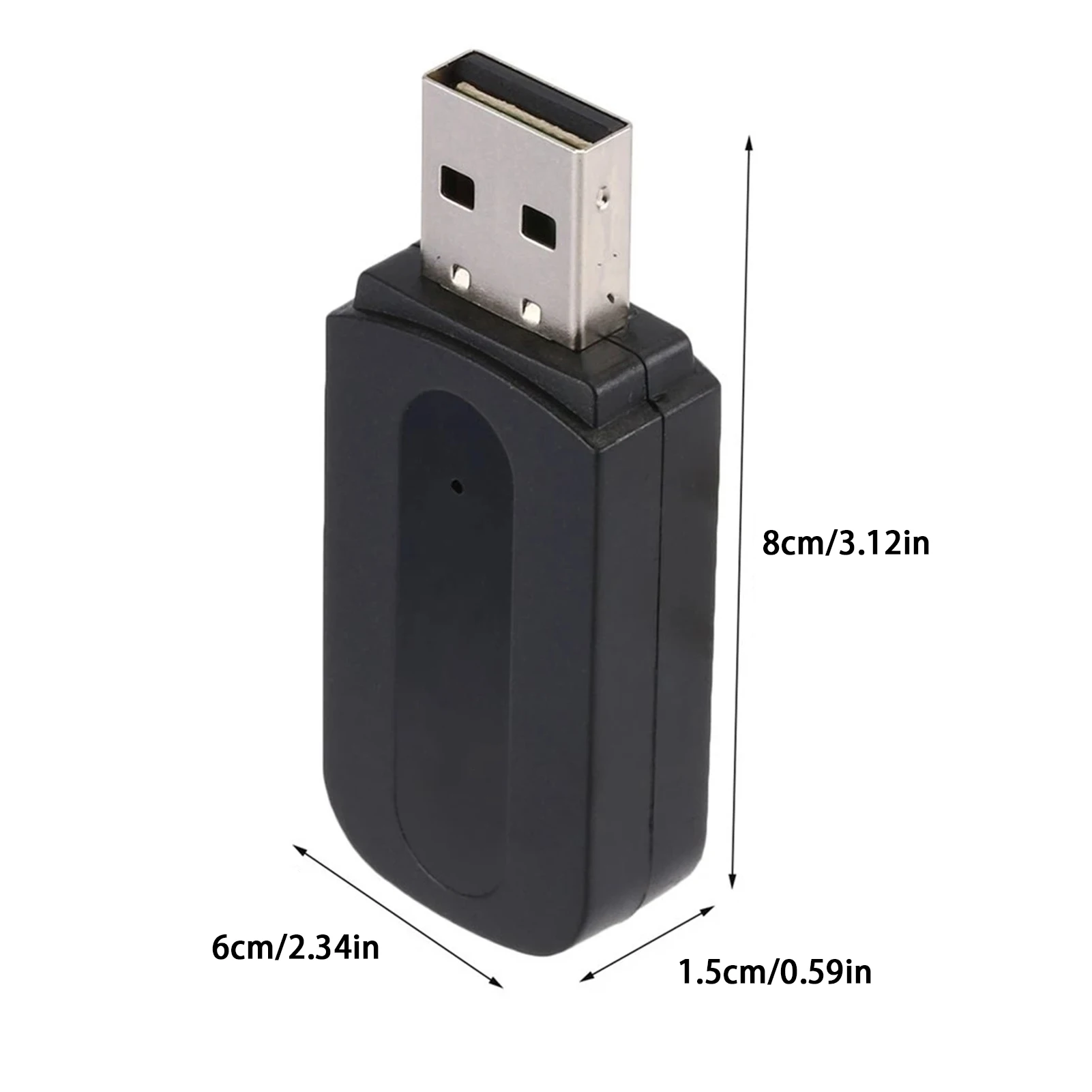 

USB Bluetooth Car Audio Receiver Equipment A2DP Music Receiver Adapter Dual Output Automobile Bluetooth Audio Receiver Accessory