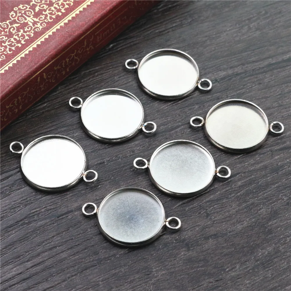 (Никогда не выцветает) 14 мм 16 18 20 шт нержавеющая сталь 3 стиля Камея Настройки