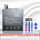Аккумулятор для телефона Xiaomi Redmi Note 4 4X 3 Pro 3S 3X 4X Mi 5 BN43 BM22 BM46 BM47, сменные батареи + Инструменты
