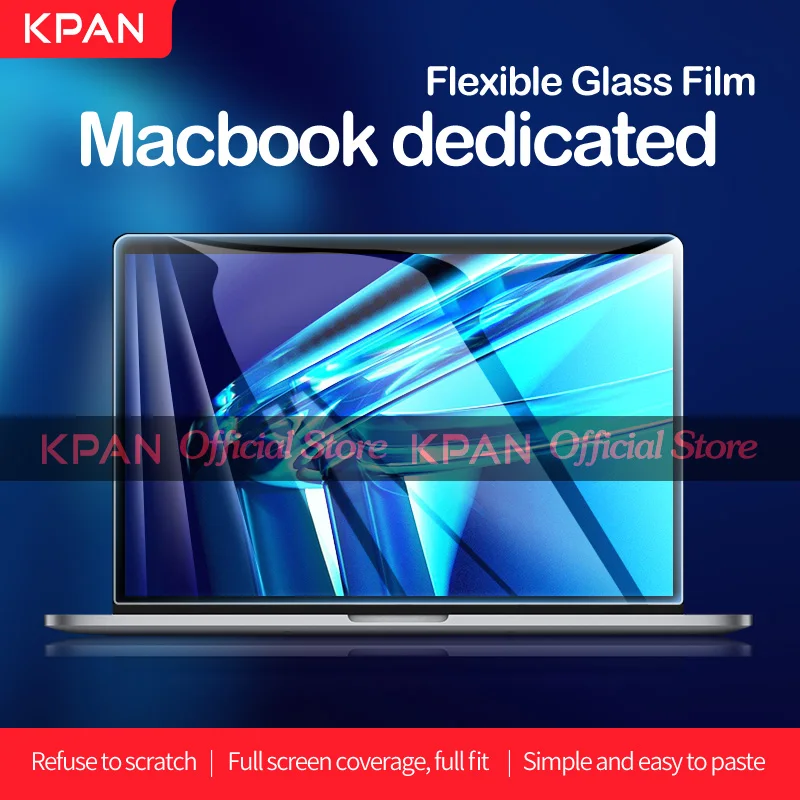 KPAN HD 4K para Macbook Pro 13 2022 M2 Chip A2337 2338 Protector de pantalla Pro Air13 14 16 2179 2681 A2442 A2485 película de vidrio Flexible