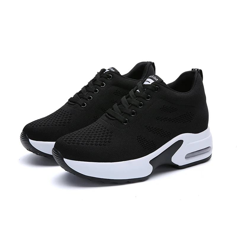 

Women's Sports Shoes 2021 Platform Breathable Sneakers Fashion Height Increasing Casual Chunky Trainers Shoes Zapatillas Mujer