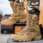 Осенне-зимние военные ботинки, уличные мужские походные ботинки, мужские ботинки для пустыни спецназа, светильник кие пригодные для носки тактические ботинки, мужская обувь