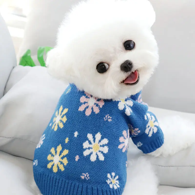 

[2021 Hot Sale] Dog Knitted Sweater VIP Schnauzer Cat Fall Winter Clothes Teddy Bichon Pomeranian Small Puppy Pet Clothes