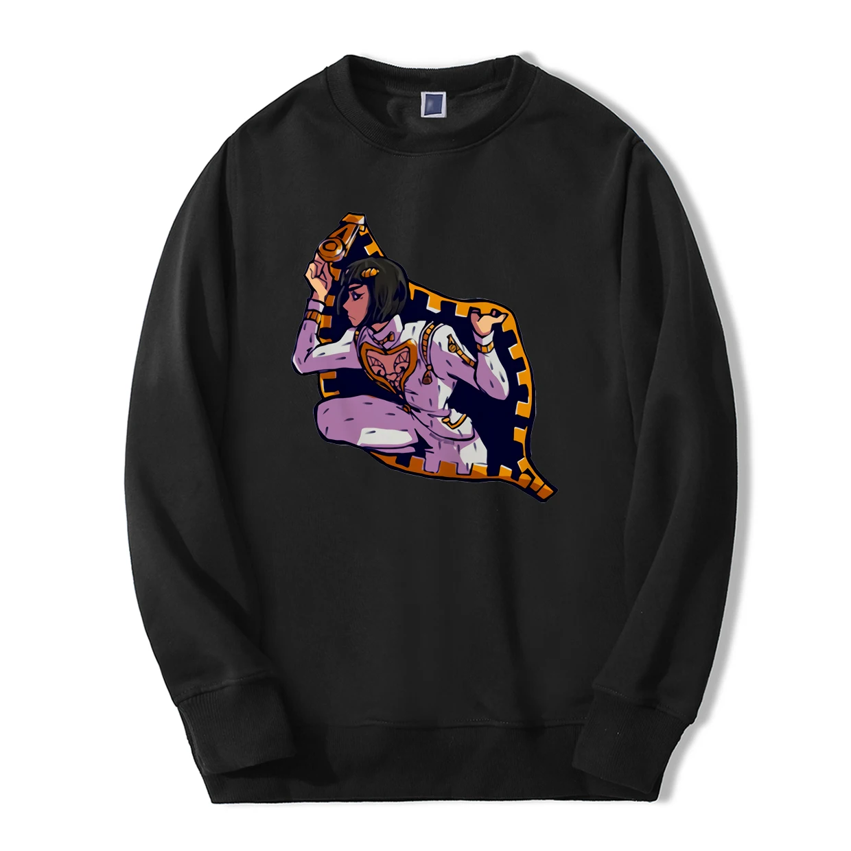 JoJo Необычные Приключения толстовки мужские весна зима мода Липкие Пальцы Bucciarati мужская толстовка флис Harajuku спортивный костюм - Цвет: Black 6